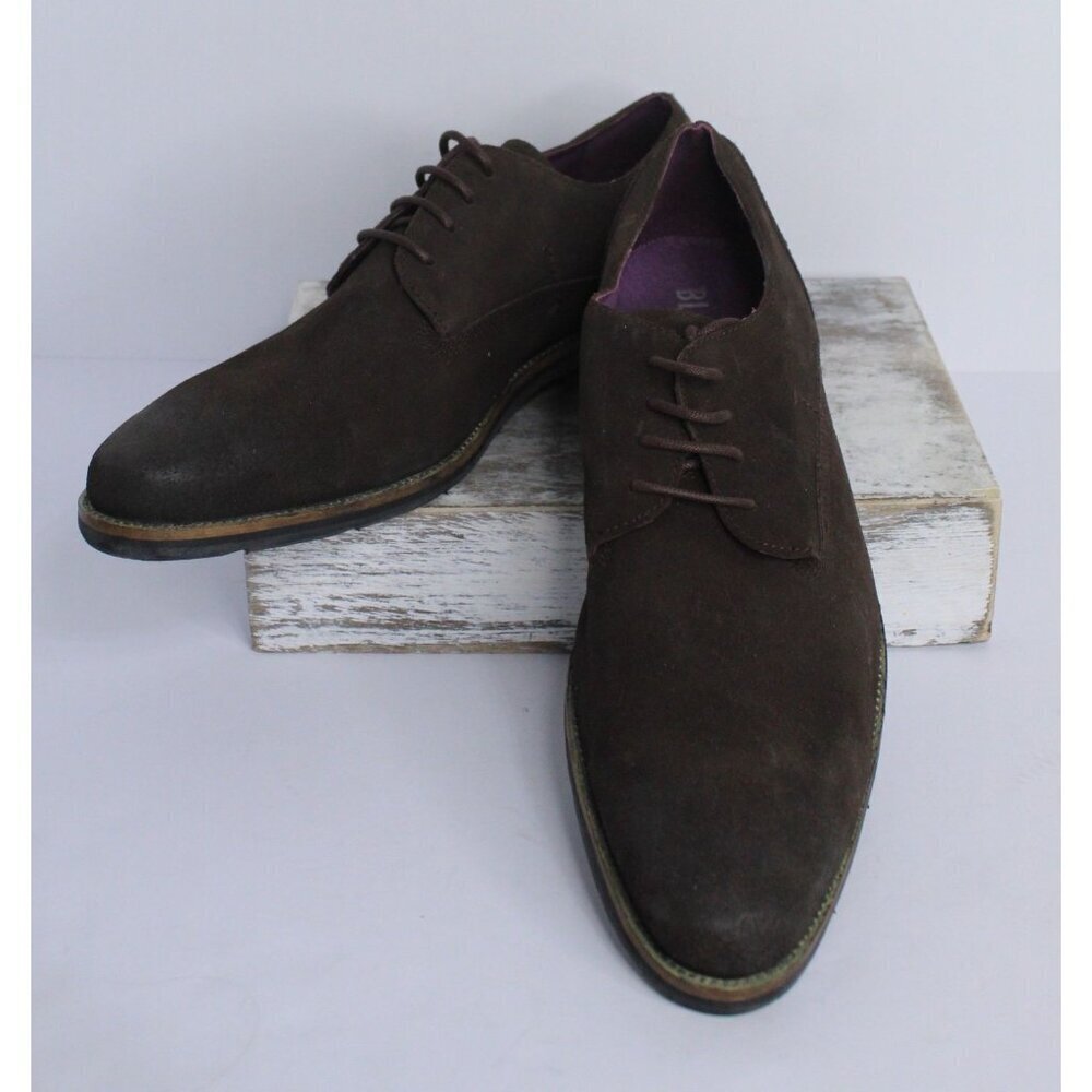 Blackstone Leather Wingtip‎ Men's 10.5 M Brown Suede Dress Shoes Vera Cuoio